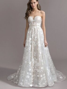 Ti Adora Arwen Wedding Gown 7961 Floral Embroidered Lace Ballgown Floor Length